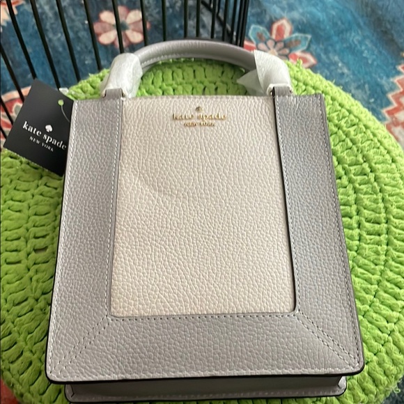 NWT Kate Spade Gray and White Women's Bag - Picture 1 of 4
